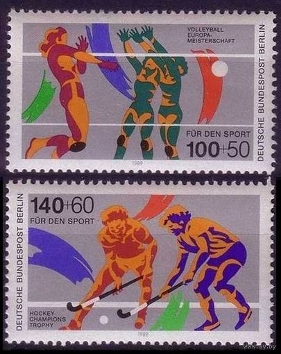 1989 Берлин Запад 836-837 Спорт - Волейбол / Хоккей на траве 7,00 евро