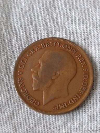 Великобритания. 1 пенни 1919 года. (4)