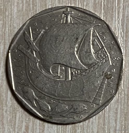 Монета 50 эскудо 1987 год. Португалия.