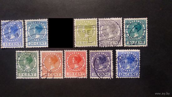 Нидерланды\519фе\стандарт 1924 Королева Вильгельмина. штемпель GRAVENHAGEN APELDOORN
