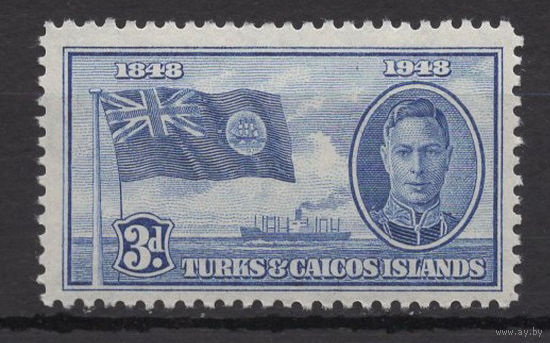 Теркс и Кайкос 1948 ** 100 лет отделения от Багамских островов, George VI (Mi 138)