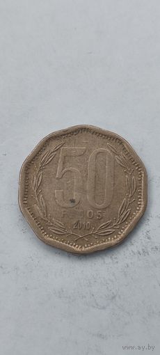 Чили 50 песос 2010