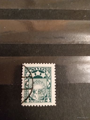 1923 Латвия Мих 91 зуб 10 герб (3-7)