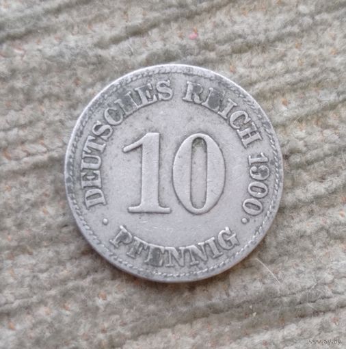 Werty71 Германия 10 пфеннигов 1900 E