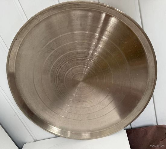 Круглый большой (47 см) поднос Самовар Л68 Латунь Кольчугино СССР Цена за 1