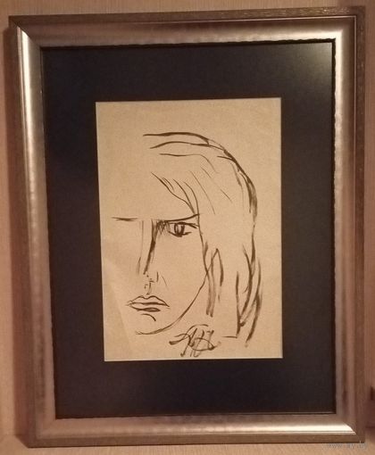 Рисунок А. Исачев.  Тушь, бумага. Оформлен