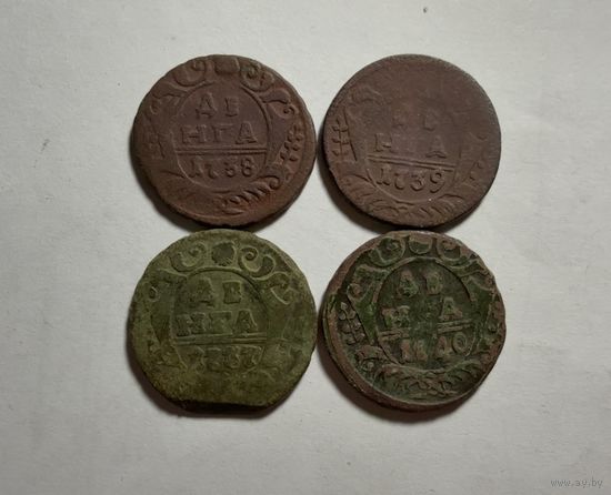 Монеты деньга 1737-40 г