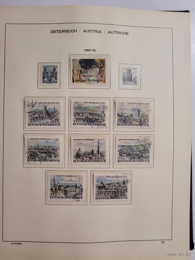 Австрия. Хронология за 1960-1980 в альбоме Schaubek