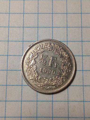 1.2 франк Швейцария 1990 год