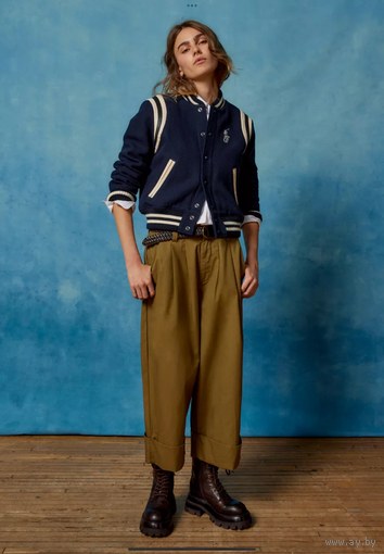 BDG укороченные брюки BDG Grandpa Twill Cropped Pant, US6/UK10 (green)