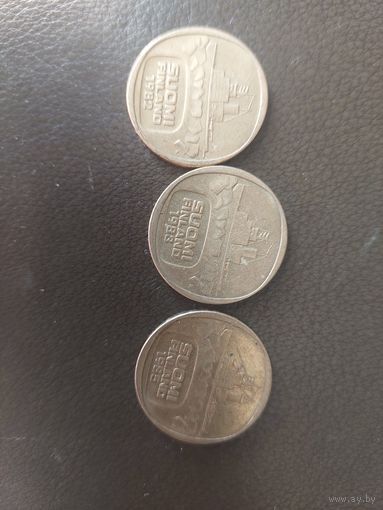 5 марок финляндия 3 шт