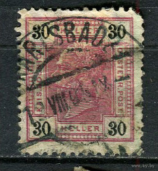 Австро-Венгрия - 1901/1903 - Император Франц Иосиф - 30H - [Mi.92] - 1 марка. Гашеная.  (Лот 15FN)-T25P23