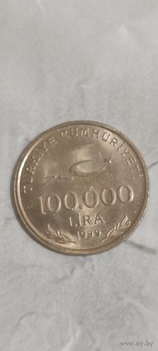 Турция 100000 лира 1999