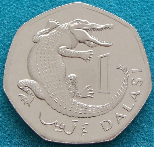 Гамбия. 1 даласи 1998 год  KM#59