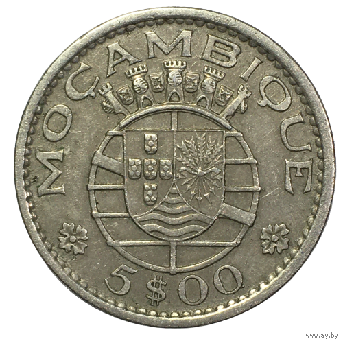 Мозамбик 5 эскудо, 1973