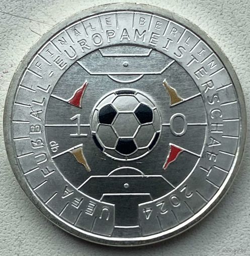 Германия 11 евро 2024 г. Чемпионат Европы по футболу в Германии. Серебро