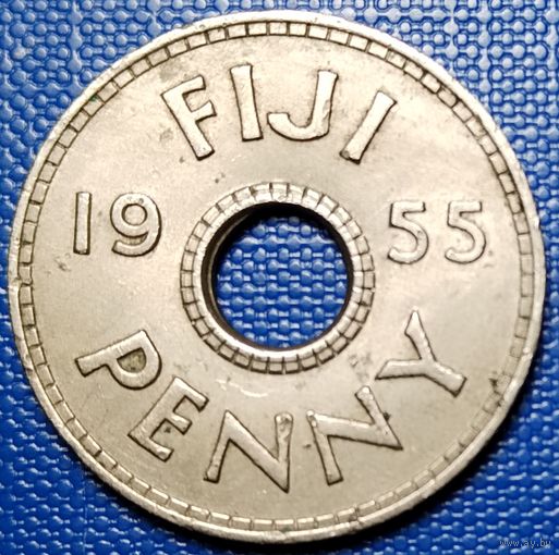 Фиджи 1 пенни 1955 г.