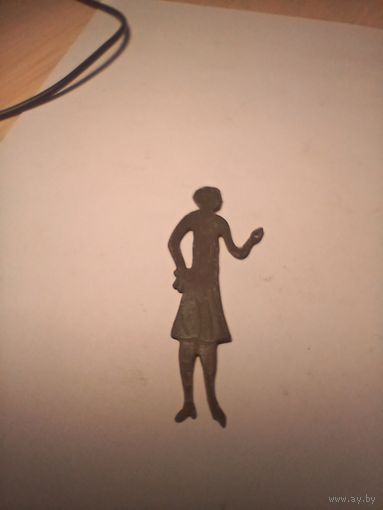 Старинная латунная фигурка