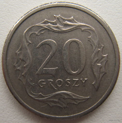 Польша 20 грошей 1991 г.