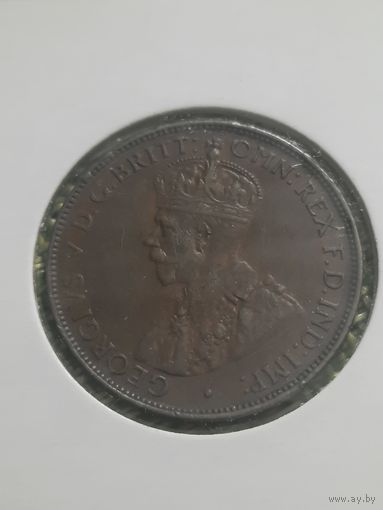 Австралия 1/2 пенни 1936г ( в холдере, состояние)