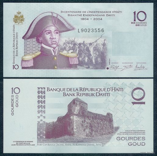 Гаити 10 гурдов 2012 год, P272e, UNC