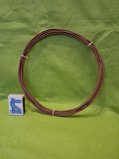 Провод обмоточный с двойной стекловолокнистой изоляцией ПСДКТ прямоугольный шинка 1,3х4,5 мм (СССР)