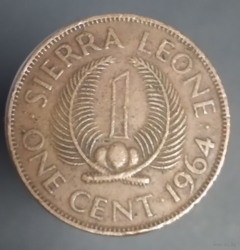 Сьерра-Леоне 1 цент 1964 года лот 40