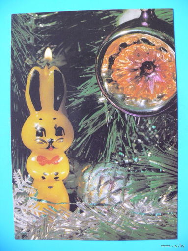Анфингер М.(фото), С Новым годом! 1989, чистая.
