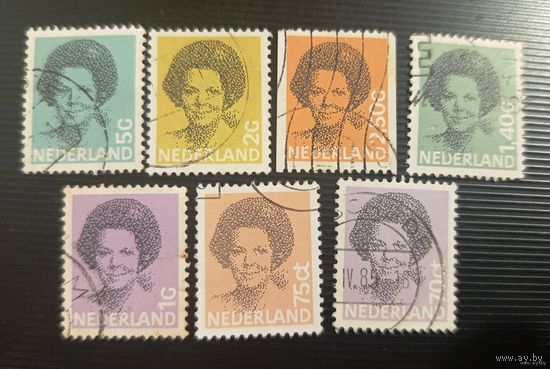 Набор марок Нидерланды - 7 шт (цена за все) - лот 25.