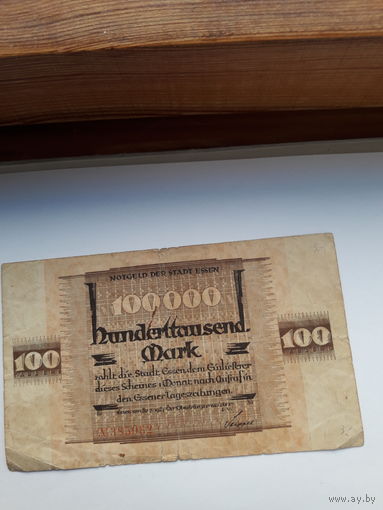 Германия Эссен нотгельд 100000 марок 1923