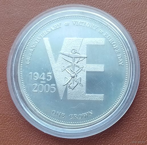 Тристан-да-Кунья 1 крона, 2005 60 лет Победе (остров Найтингейл) /якорь/