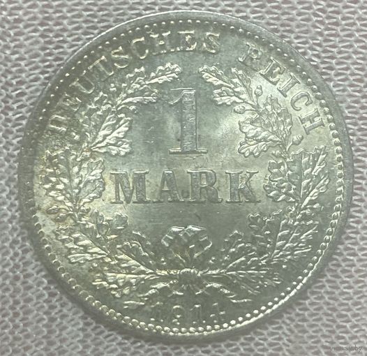 Монета 1 марка 1914 год. Германская империя