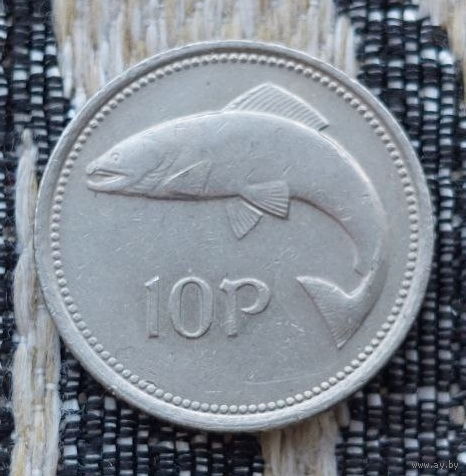 Ирландия 10 пенни 1994 года, AU. Бык.