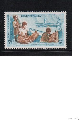 Лаос-1965,(Мих.157) ** , Музыка, Радио