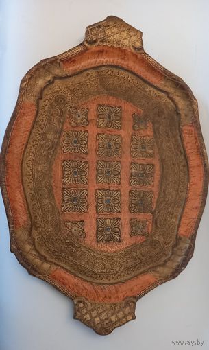 Поднос флорентийский винтаж Италия