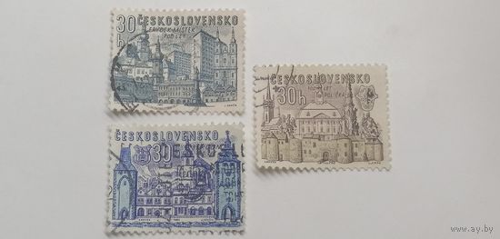 Чехословакия 1965. 700-летие шести чешских городов и 20-летие концентрационного лагеря Терезин