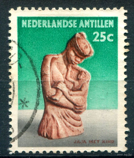 Нидерландские Антильские острова - 1962г. - культура, 25 с - 1 марка - гашёная [Mi 123]. #3-WB-69-A-1