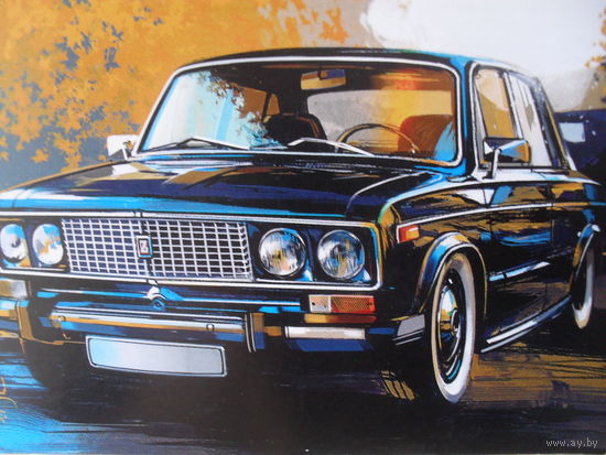 ПОДПИСАННАЯ ОТКРЫТКА ПРОШЕДШАЯ ПОЧТУ. РОССИЯ . LADA. худ. АЛЕКСАНДР СИДЕЛЬНИКОВ.