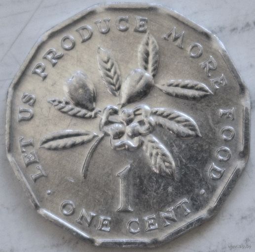 Ямайка 1 цент 1990 год