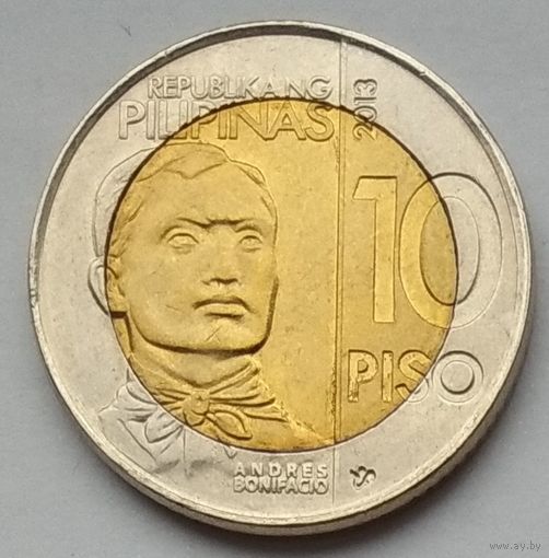 Филиппины 10 писо 2013 г. 150 лет со дня рождения Андреса Бонифасио