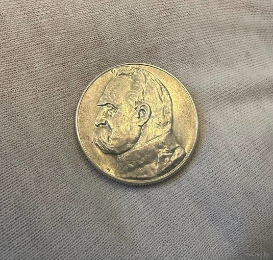 5 злотых 1936 Пилсудский, С рубля без МЦ!