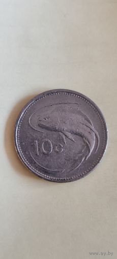 Мальта 10 цент 1986
