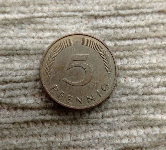 Werty71 Германия ФРГ 5 пфеннигов 1989 J