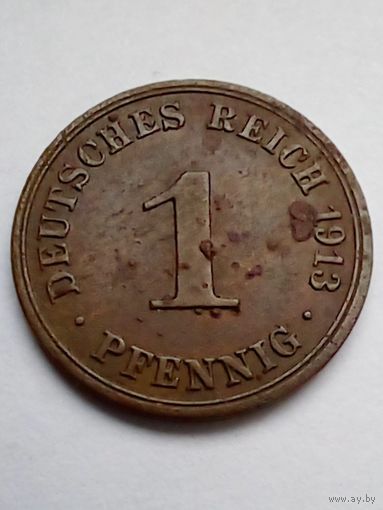 Германия 1 пфенниг 1913 А