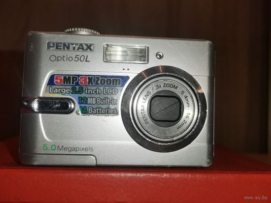 Цифровой фотоаппарат "PENTAX", OPTIO 50 L, 5 мегапикселей, условно рабочий.
