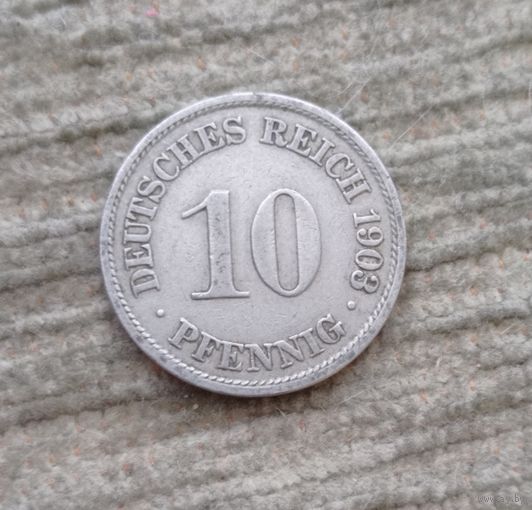 Werty71 Германия 10 пфеннигов 1903 A