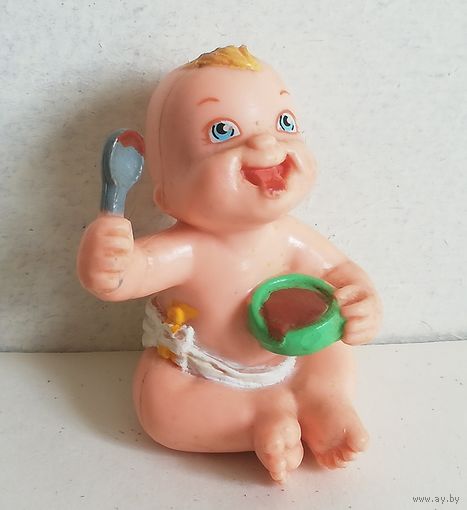 Коллекционная Кукла, Пупс 1991 г. Galoob Magic Diaper Baby, Винтаж, Клеймо 17.