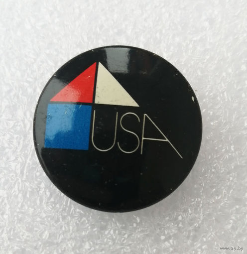 Архитектура США. Значок с Выставки 1978 г. #1045-OP21