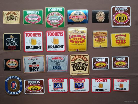 Пивные этикетки, Австралия, цена за 1 шт., ю-531 (3714)