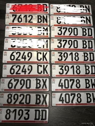 Автомобильные номера для коллекции